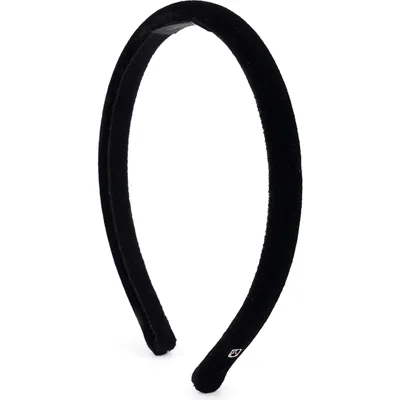 Alexandre De Paris Velvet Headband In Black