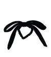 Alexandre De Paris Velvet Timeless Lucie Bow Hairband In Black