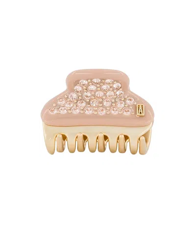 Alexandre De Paris Vendome Small Crystal Hair Claw Clip In Neutral