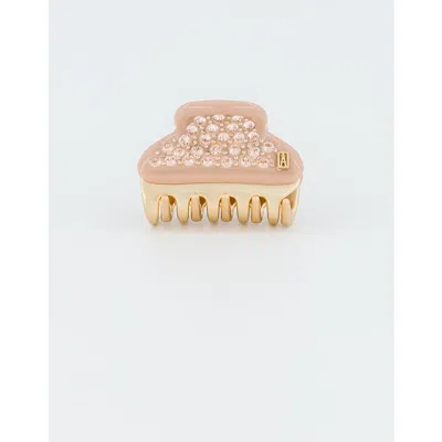 Alexandre De Paris Vendome Small Crystal Hair Claw Clip In White