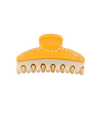 Alexandre De Paris Vendome Strass Hair Clip In Orange