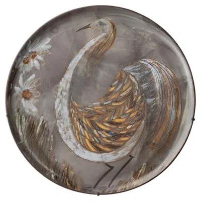 Pre-owned Alexandre Kostanda Dish By  - Glazed Ceramic Stoneware Decorated In Gray