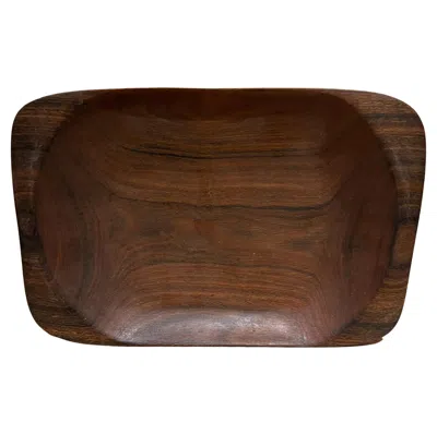 Pre-owned Alexandre Noll Sculptural Wood Bowl By , Organic Form, 1960s Mid Century Mod In Brown