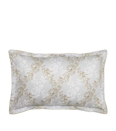 Alexandre Turpault Cotton Rocaille Oxford Pillowcase In Green