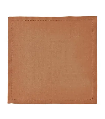 Alexandre Turpault Florence Napkin In Brown