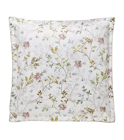 Alexandre Turpault Jardin Des Sens Square Pillowcase In Ivory