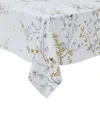 Alexandre Turpault Linen Botanical Tablecloth In White