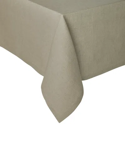 Alexandre Turpault Linen Chambray Tablecloth In Gray