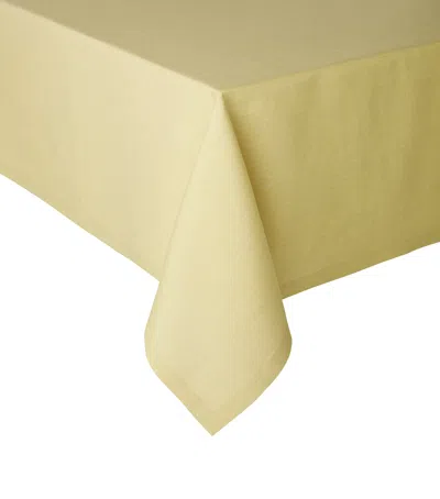 Alexandre Turpault Linen Chambray Tablecloth In Yellow