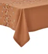 Alexandre Turpault Linen Embroidered Tablecloth In Brown