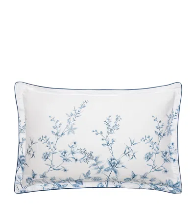 Alexandre Turpault Organic Cotton Amboise Pillowcase In Blue