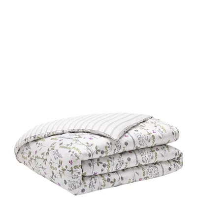 Alexandre Turpault Organic Cotton Bucolique Super King Duvet Cover In White