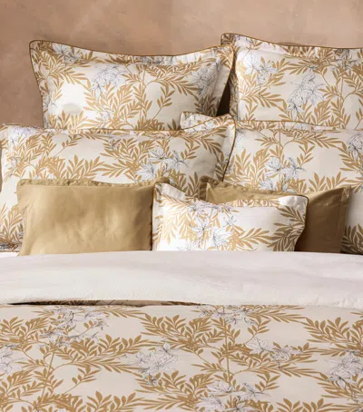 Alexandre Turpault Organic Cotton Promenade King Duvet Cover In Beige