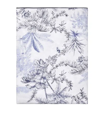 Alexandre Turpault Rivages King Flat Sheet In Grey