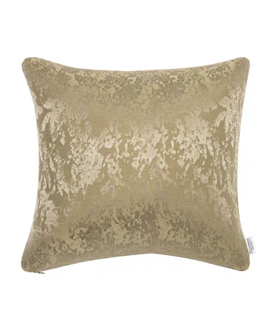 Alexandre Turpault Silk Jacquard Lande Cushion Case In Gold