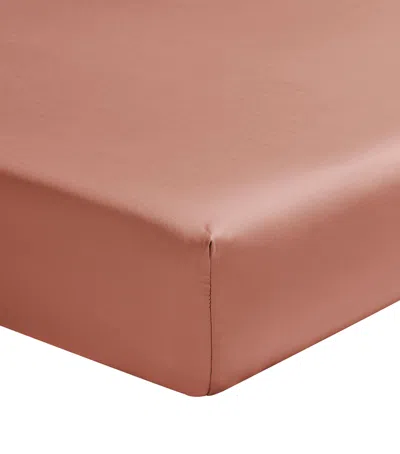 Alexandre Turpault Teophile King Fitted Sheet In Orange