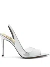 Alexandre Vauthier 105mm Mirrored-finish Stiletto Pumps In Silver
