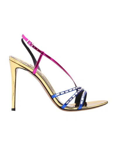 Alexandre Vauthier 110mm Rhinestone-embellished Sandals In Multicolor