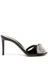 Alexandre Vauthier 90mm Bow-detail Leather Pumps In Black