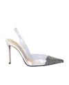 Alexandre Vauthier Amber Ghost 100mm Crystal-embellished Stiletto Pumps In White