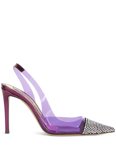 Alexandre Vauthier Amber Ghost 105mm Slingback Pumps In Multi