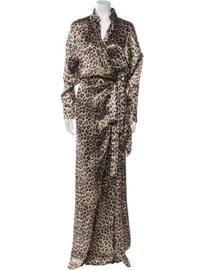 Pre-owned Alexandre Vauthier Animal Print Long Dress