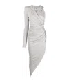 Alexandre Vauthier One-shoulder Asymmetric Midi Dress In White