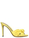 Alexandre Vauthier 105mm Polka-dot Sandals In Yellow