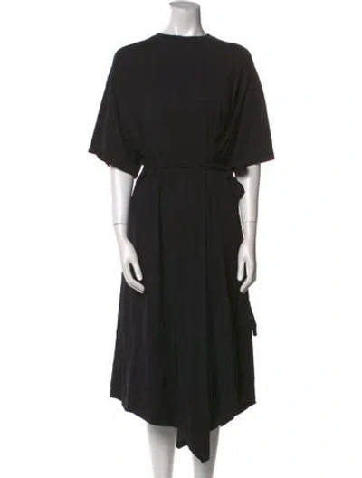 Pre-owned Alexandre Vauthier Bateau Neckline Long Dress In Black