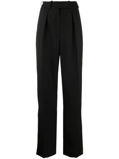 ALEXANDRE VAUTHIER BLACK SMOCKING PANTS