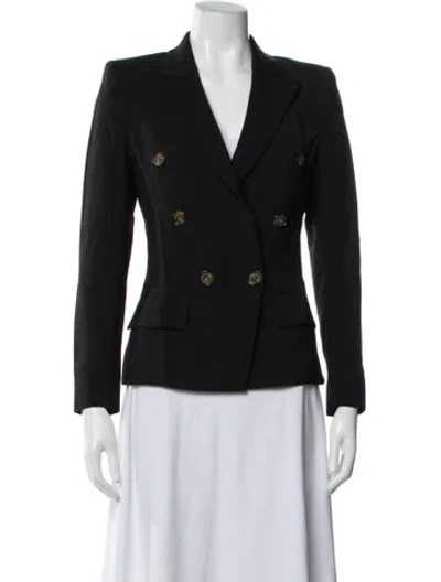 Pre-owned Alexandre Vauthier Blazer In Black/blue