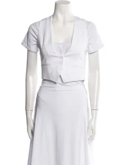 Pre-owned Alexandre Vauthier Bolero In White