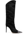 Alexandre Vauthier 115mm Crystal-embellished Boots In Black