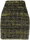 Alexandre Vauthier Tweed High-waisted Miniskirt In Black
