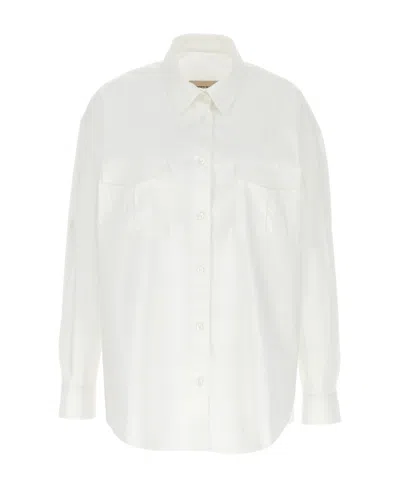 Alexandre Vauthier Buttoned Long-sleeved Shirt In White