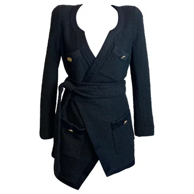 Pre-owned Alexandre Vauthier Caban Nero Vauthier In Black