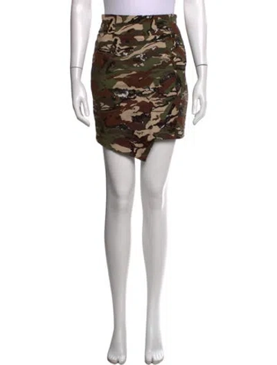 Pre-owned Alexandre Vauthier Camouflage Print Mini Skirt In Pink