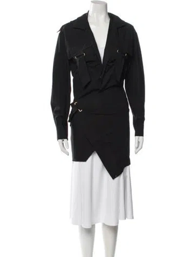 Pre-owned Alexandre Vauthier Coat In Black