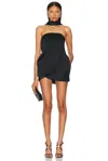 Alexandre Vauthier Crepe Satin Mini Dress