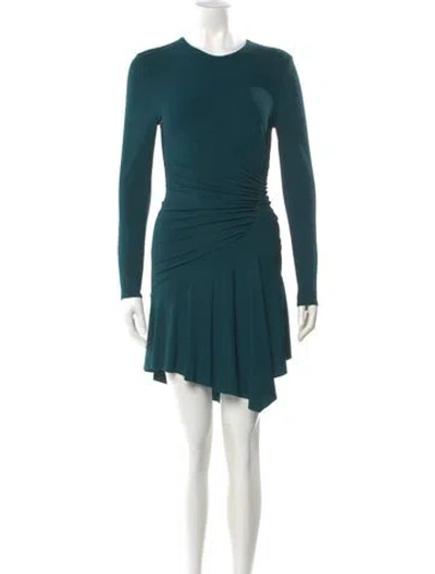 Pre-owned Alexandre Vauthier Crew Neck Knee-length Dress In Green