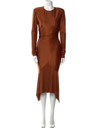 Pre-owned Alexandre Vauthier Crew Neck Midi Length Dress W/ Tags In Multi