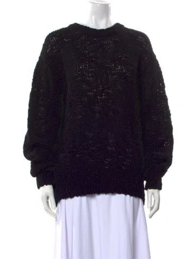 Pre-owned Alexandre Vauthier Crew Neck Sweater W/ Tags In Black