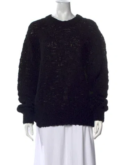 Pre-owned Alexandre Vauthier Crew Neck Sweater W/ Tags In Black
