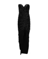 Alexandre Vauthier Black Velvet Dress In Black
