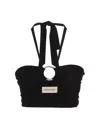 Alexandre Vauthier Embellished-ring Halterneck Crop Top In Black