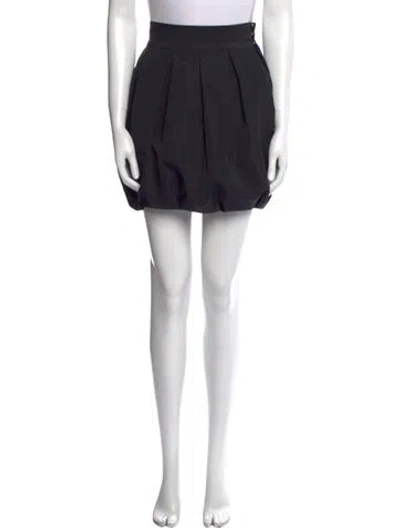 Pre-owned Alexandre Vauthier Crystal Embellishments Mini Skirt In Black