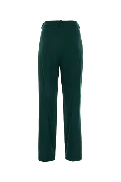 ALEXANDRE VAUTHIER DARK GREEN WOOL PANT