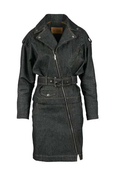 Alexandre Vauthier Denim Dress - Black In Gray