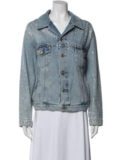 Pre-owned Alexandre Vauthier Denim Jacket In Blue