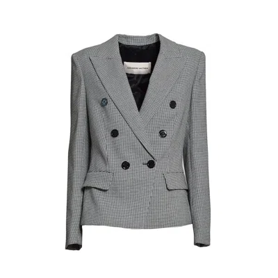 Alexandre Vauthier Double Breasted Sleeved Jacket In Grey